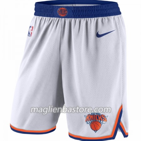 New York Knick Uomo Pantaloncini Bianco Nike Swingman